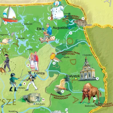 Polska M�odego Odkrywcy. Mapa �cienna