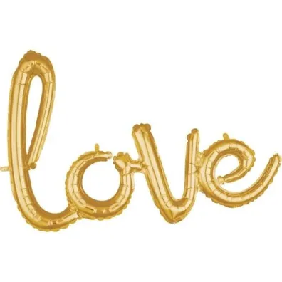 Amscan Balon foliowy Love z�oty