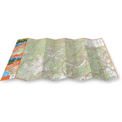 Prokletije Durmitor Albanian & Montenegro Alps trekking map 1:65 000 laminat 2024