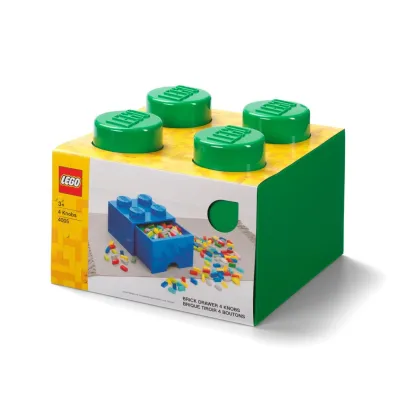 Szuflada klocek LEGO Brick 4 Zielona