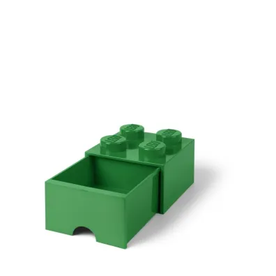 Szuflada klocek LEGO Brick 4 Zielona