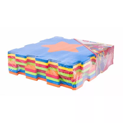 Puzzle piankowe mata  Kszta�ty 32x32 10el.  SMILY PLAY SP84002