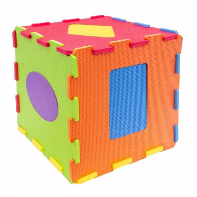 Puzzle piankowe mata  Kszta�ty 32x32 10el.  SMILY PLAY SP84002