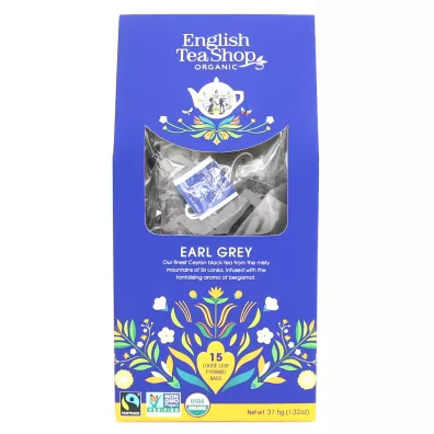 English Tea Shop Organic Herbata earl grey piramidki 15 x 2.5 g Bio