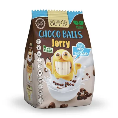 Jerry Gluten Out Kulki zbo�owe kakaowe bezglutenowe 375 g