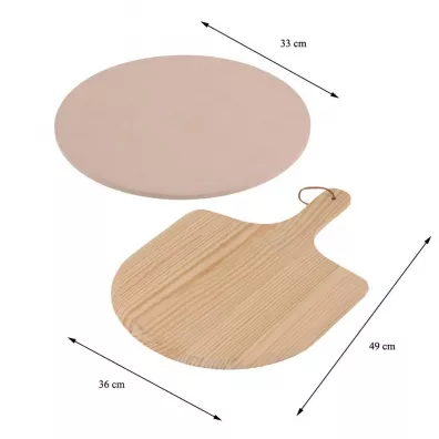 Excellent Houseware Kamie do pieczenia pizzy z opatk