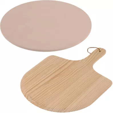 Excellent Houseware Kamie do pieczenia pizzy z opatk