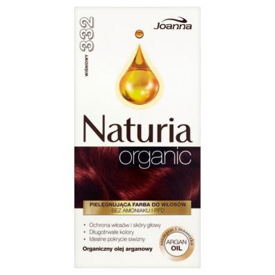 Joanna Naturia Organic pielgnujca farba do wosw bez amoniaku i PPD 332 Winia