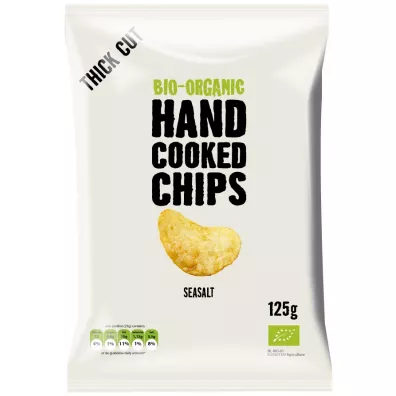Trafo Chipsy ziemniaczane cienko krojone z sol� morsk� 125 g Bio