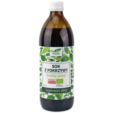 Bio Planet Sok z pokrzywy - suplement diety Zestaw 2 x 500 ml Bio