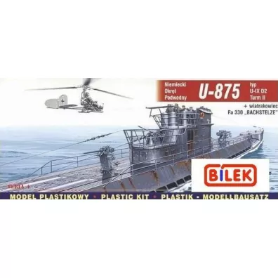 Niemiecki okr�t podwodny U-875 typ U-IX D2 Turm II Mirage Hobby