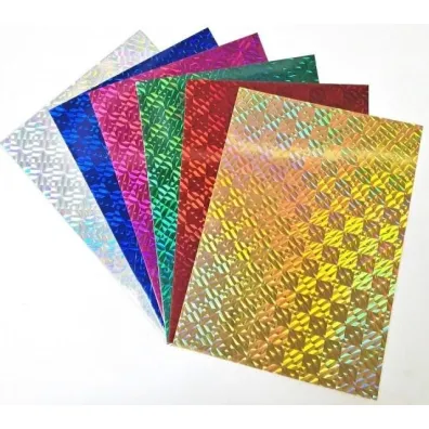 Fresh Karton holograficzny Pixel A4 6 arkuszy wycinanki