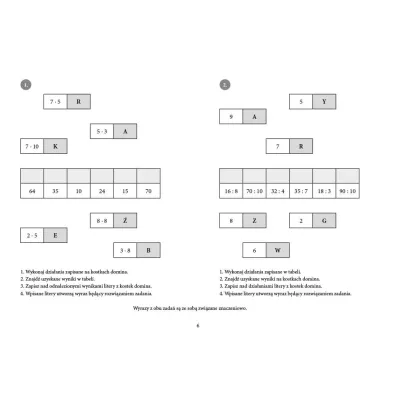 Mno�enie i dzielenie od 2 x 2 do 10 x 10