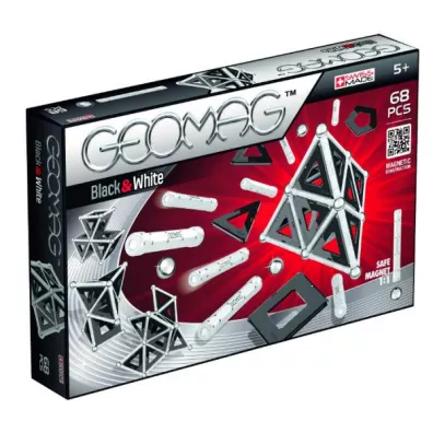 Geomag Black&White. Klocki magnetyczne. 68 element�w