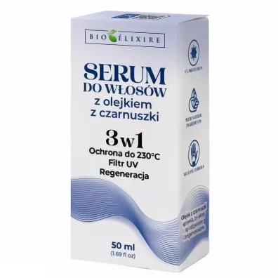 Bioelixire Black Seed Oil Filtr UV serum z olejkiem z czarnuszki 3w1 50 ml
