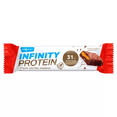 Maxsport Baton proteinowy z karmelem i orzechami laskowymi w mlecznej czekoladzie bezglutenowy 55 g