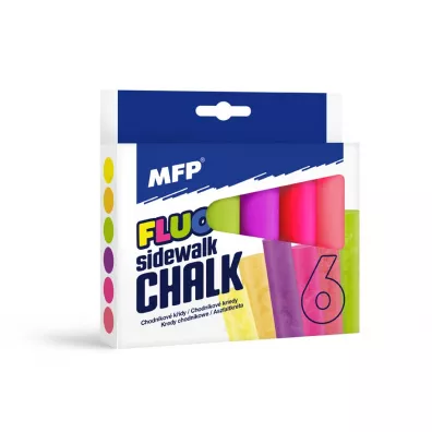 MFP Kreda chodnikowa owalna M Fluo 6 szt.