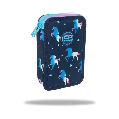 CoolPack Pi�rnik podw�jny z wyposa�eniem Jumper 2 Blue Unicorn