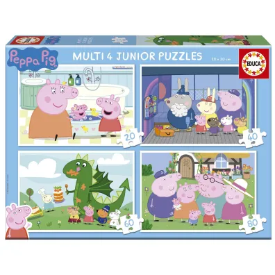 Puzzle 20 + 40 + 60 + 80 �winka Peppa Educa