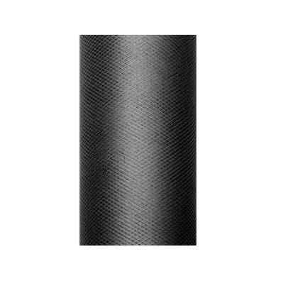 PartyDeco Tiul g�adki czarny 0,3x9m