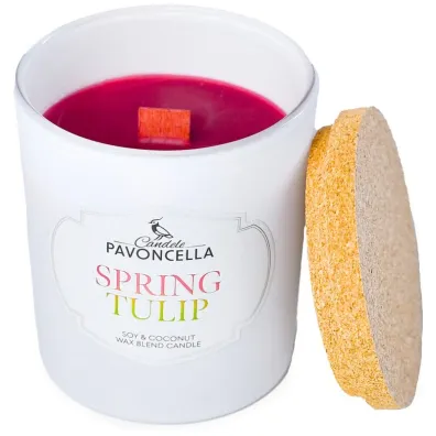 Pavoncella �wieczka sojowa Spring Tulip bia�a 135 g
