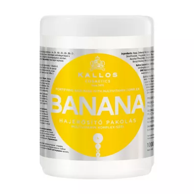Kallos Banana Fortifying Hair Mask With Multivitamin Complex bananowa maska wzmacniajca do wosw z kompleksem multiwitamin 1 l