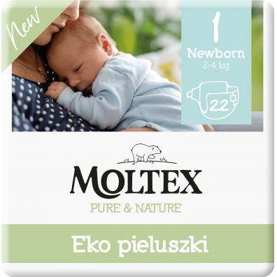 Moltex Ekologiczne pieluszki 1 Newborn (2-4 kg) 22 szt.