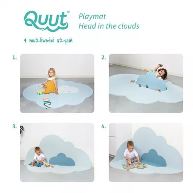 Quut Mata do zabawy piankowa pod�ogowa du�a Chmurka Playmat Dusty Blue