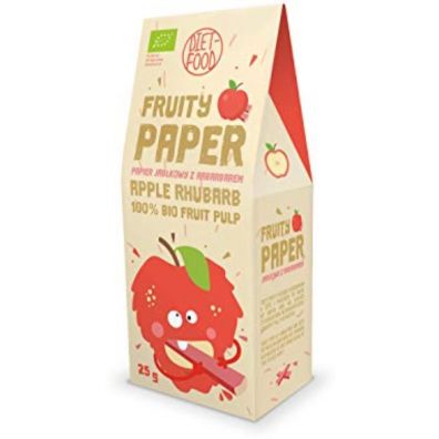 Diet-Food Papier owocowy - jabko + rabarbar 25 g Bio