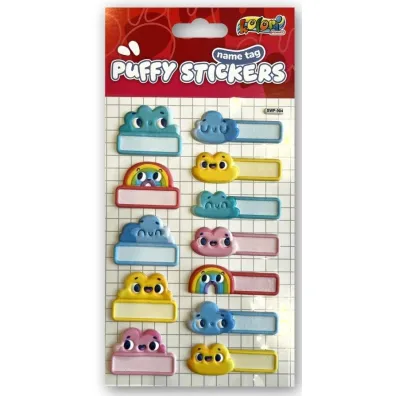 Naklejki Puffy Name Tag Clouds PENMATE