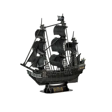 Puzzle 3D 155 el. Okr�t piracki Zamsta Kr�lowej Anny Cubic Fun