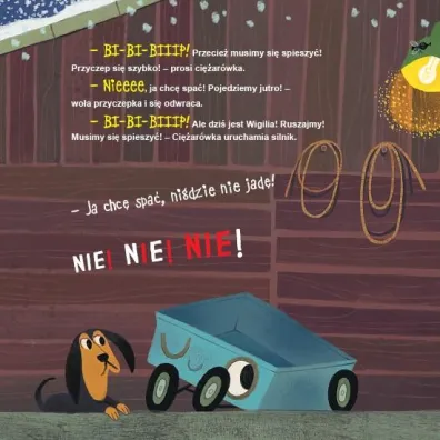 Ci�ar�wka i przyczepka wioz� choink�. Tom 3