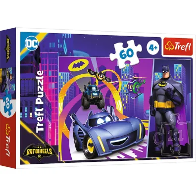Puzzle 60 el. Batman i jego pojazdy Trefl