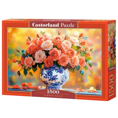 Puzzle 1500 element�w. Letnie r�e Castorland