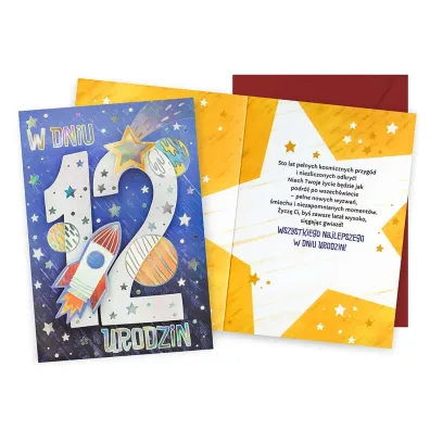 Kukartka Karnet Urodziny 12