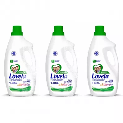 Lovela Family hipoalergiczny pyn do prania dla caej rodziny do kolorw zestaw 3 x 1.85 L