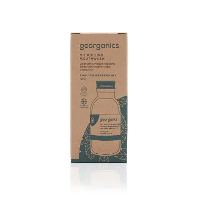Georganics Olej do p�ukania ust, English Peppermint 100 ml