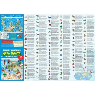 MAPA SWIATA PLAKAT NAKL 96X67 PBH