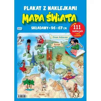MAPA SWIATA PLAKAT NAKL 96X67 PBH