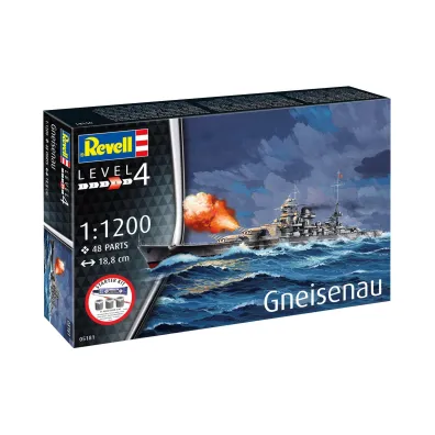 Revell Starter Kit 1:1200 Battleship Gneisenau REV-75181