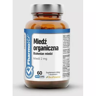 Pharmovit Mied� organiczna (2 mg) bezglutenowa - suplement diety 60 kaps.