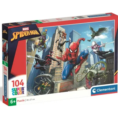 Puzzle 104 elementy Spiderman CLEMENTONI 25012