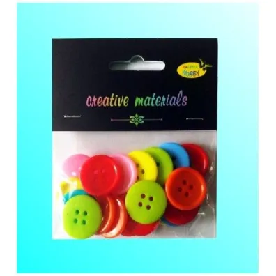 Galeria Hobby Guziki pastelowe kolorowe 23 mm