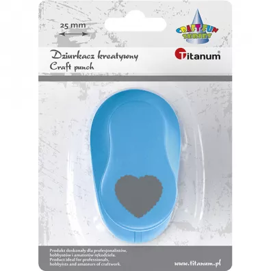 Titanum Dziurkacz z motywem Serce 25mm