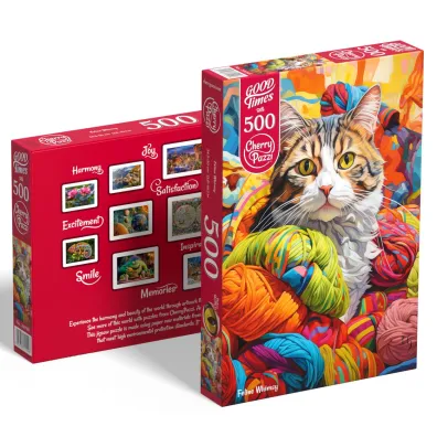 Puzzle 500 el. Feline Whimsy CherryPazzi