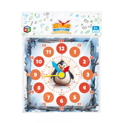 Zegar edukacyjny - Pingwin Multigra