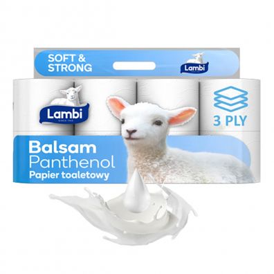 Lambi Balsam Panthenol Papier toaletowy 8 szt.