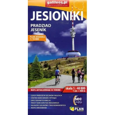 Jesioniki Pradziad. Mapa turystyczna w skali 1:40 000