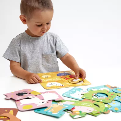 Puzzle CzuCzu Uk�adanki z dziurk�. Wie� Bright Junior Media