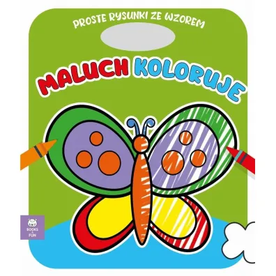 Maluch koloruje. Motyl